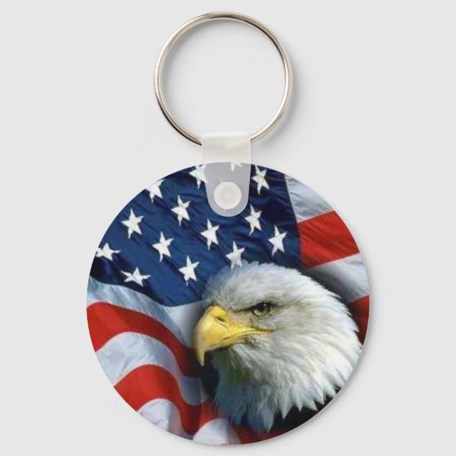 Amerikanische Glattkopfadler Schlüsselanhänger (Vorderseite)