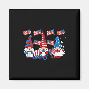 Amerikanische Gnome Pflegen 4. Juli Scrub Top Patr Magnet