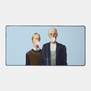 Amerikanische Gothic-Blasen-Kaugummi Schreibtischunterlage