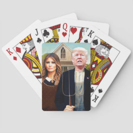 Amerikanische gotische Spielkarten der Wahl-2016