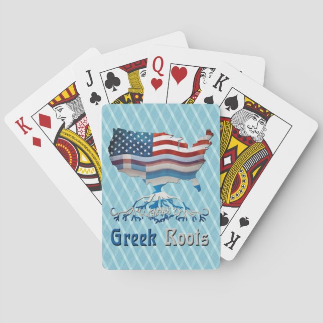 Amerikanische Griechische Roots spielen Karten Spielkarten (Rückseite)