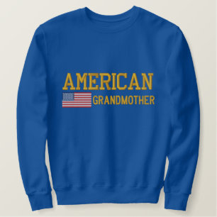 Amerikanische Großmutter bestickt Besticktes Sweatshirt