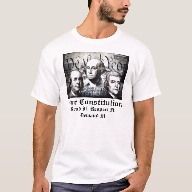 AMERIKANISCHE GRÜNDERVATER-VERFASSUNG T-Shirt (Vorderseite)