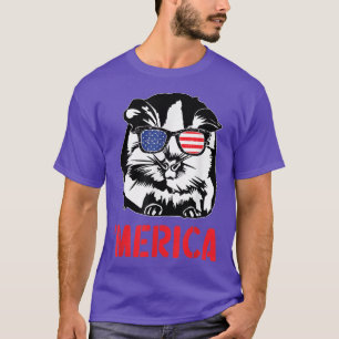 Amerikanische Guinea Merica Flag 4. Juli T-Shirt