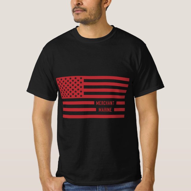 Amerikanische Handelsflagge T-Shirt (Vorderseite)