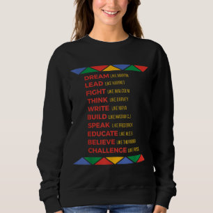 Amerikanische Helden aus der schwarzen Geschichte Sweatshirt