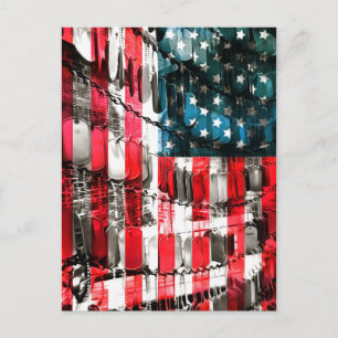Amerikanische Helden Postkarte