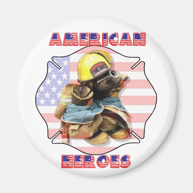 AMERIKANISCHE HEROES- MAGNET (Vorne)