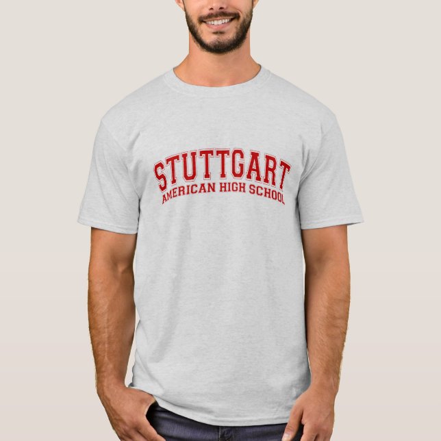 Amerikanische Highschool Stuttgarts T-Shirt (Vorderseite)
