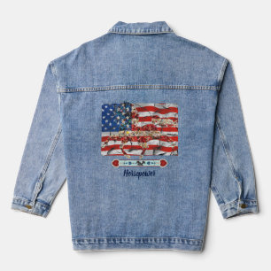 Amerikanische Horsemacht Jeansjacke