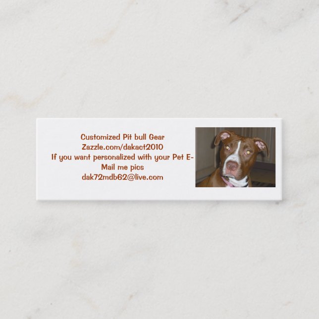 Amerikanische Ikone APBT LIEBE Mini Visitenkarte (Vorderseite)