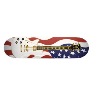 Amerikanische Ikonen-E-Gitarre Skateboard