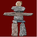 Amerikanische Indianerin Inukshuk-Geschenkidee Fotoskulptur Magnet<br><div class="desc">Ein mystisches Indianersymbol des Powers Magnet für Geschichtsliebhaber! Dieses sehr coole Bild zeigt einen sehr erkennbaren Inuit Inukshuk oder Steinmann (Cairn), der von Inuit Eskimo und anderen nordindischen Stämmen benutzt wird, um Wege zu Sicherheit und Schutz in der Wildnis zu zeigen. Dieses faszinierende Bild ist ein Fab-Geschenk für kanadische und...</div>