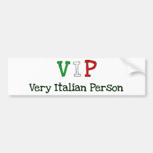 Amerikanische Italiener und stolz Autoaufkleber