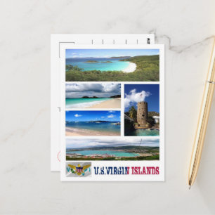 Amerikanische Jungfrauen - Mosaik - Postkarte