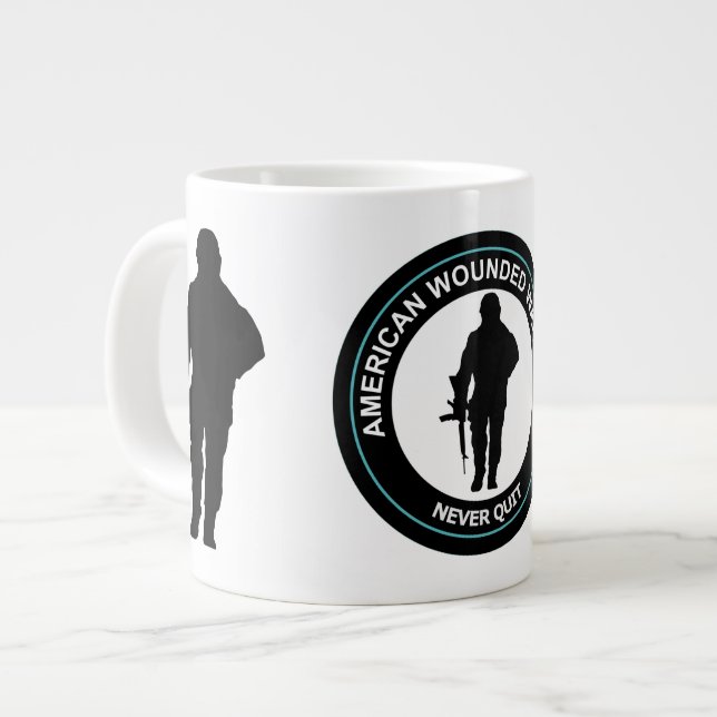 AMERIKANISCHE KAFFEE-TASSE Jumbo-Tasse (Vorderseite Links)