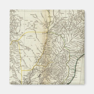 Amerikanische Karte Gravur Magnet