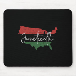 Amerikanische Karte mit afrikanischer Flagge für d Mousepad