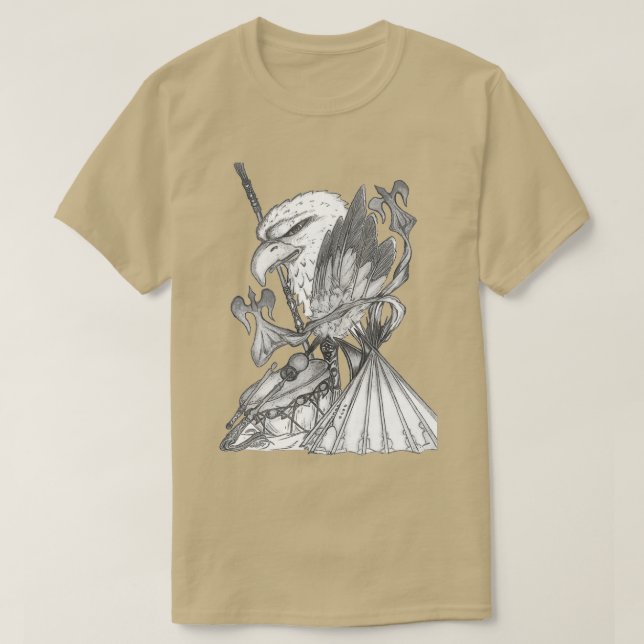 Amerikanische Kirche  T-Shirt (Design vorne)