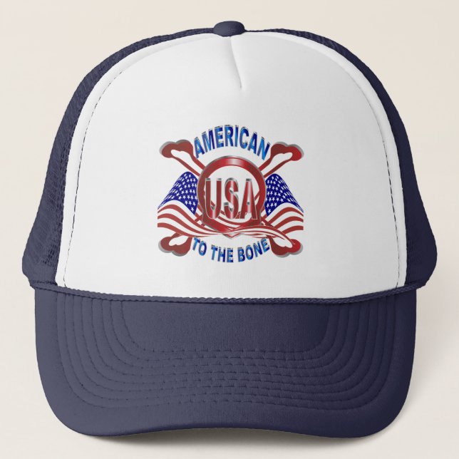 Amerikanische Knochen Truckerkappe (Vorderseite)