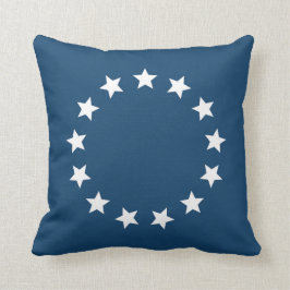 Amerikanische Kolonialflaggen-Sterne Kissen