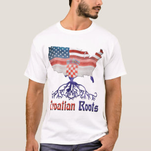Amerikanische kroatische Wurzeln T-Shirt