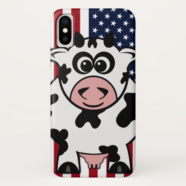Amerikanische Kuh Case-Mate iPhone Hülle (Rückseite)