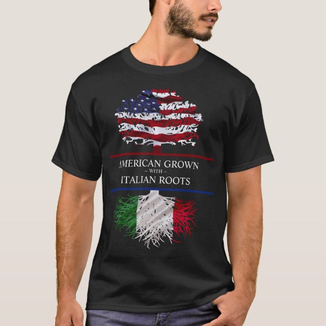 Amerikanische Kultur mit italienischen Wurzeln T-Shirt (Vorderseite)