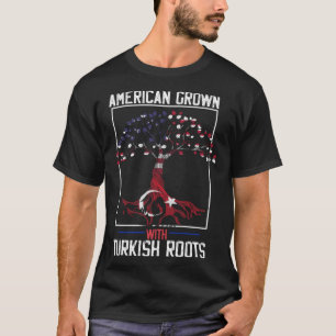 Amerikanische Kultur mit türkischen Wurzeln USA Tü T-Shirt