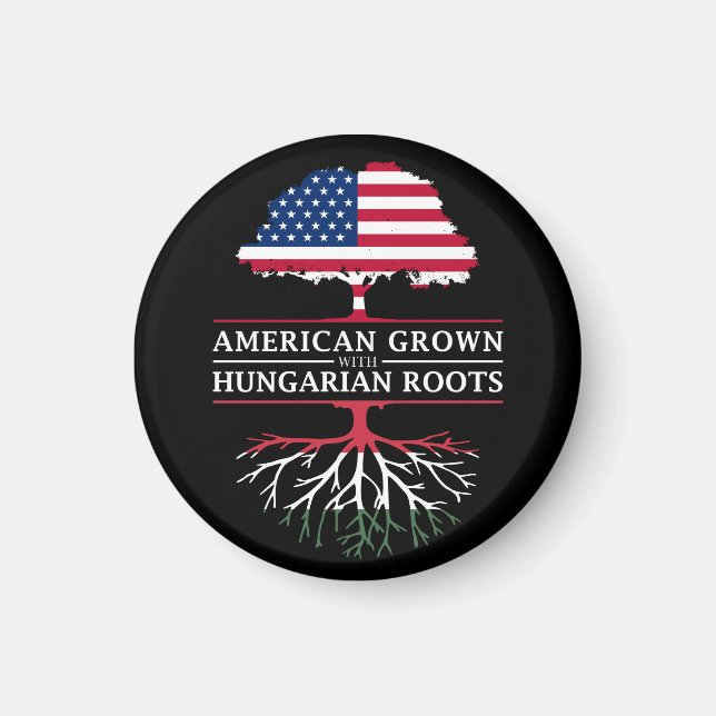 Amerikanische Kultur mit ungarischen Wurzeln Ungar Magnet (Vorne)