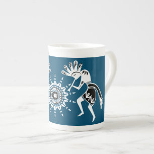 Amerikanische Kultur - Sun Dancing Kokopelli 2 Prozellantasse