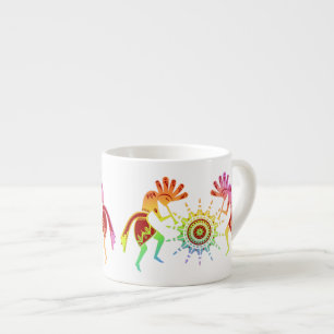 Amerikanische Kultur - Sun Dancing Kokopelli 4 Espressotasse