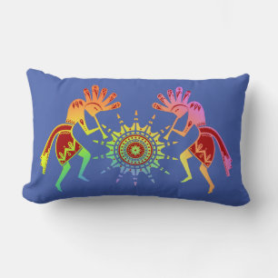 Amerikanische Kultur - Sun Dancing Kokopelli 4 Lendenkissen