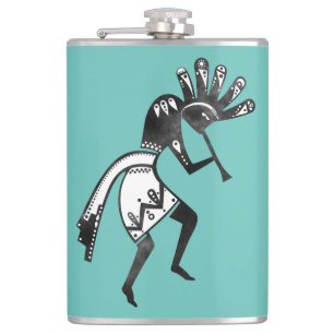 Amerikanische Kultur - Tanzen Kokopelli 1 Flachmann
