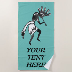 Amerikanische Kultur - Tanzen Kokopelli 1 Strandtuch