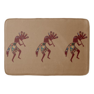 Amerikanische Kultur - Tanzen Kokopelli 3 Badematte