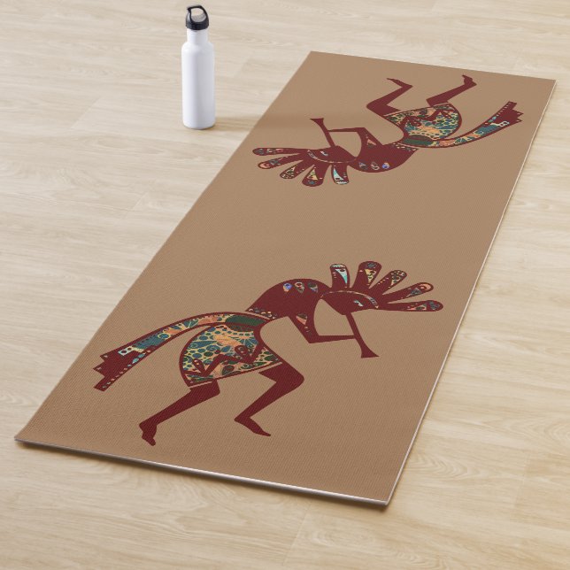 Amerikanische Kultur - Tanzen Kokopelli 3 Yogamatte (Beispiel)