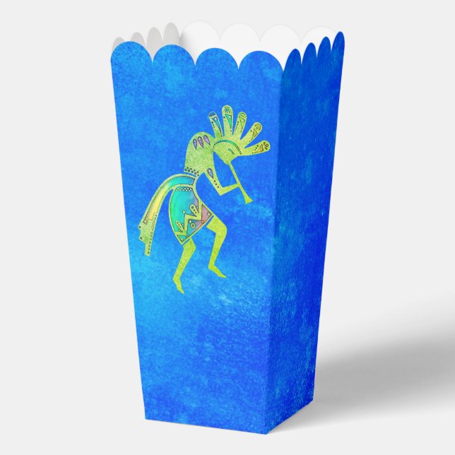 Amerikanische Kultur - Tanzen Kokopelli 6a Geschenkschachtel (Rückseite)