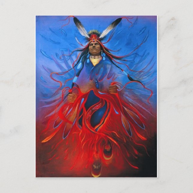 Amerikanische Kunst Postkarte (Vorderseite)