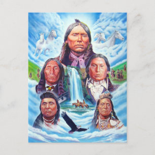 Amerikanische Künstlerinnen und Künstler Postkarte