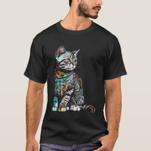 Amerikanische Kurzhaar-Katzenrasse Bunte Mutter Da T-Shirt