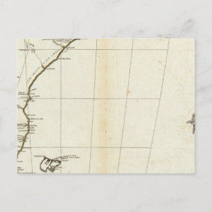 Amerikanische Landkarte - Süd Postkarte