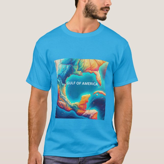 Amerikanische Landkarte T-Shirt (Vorderseite)