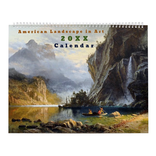 Amerikanische Landschaft in Vintager Kunst Kalender (Titelbild)