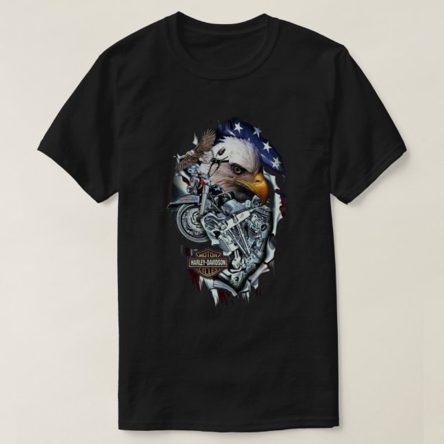 Amerikanische Laubenbäume T-Shirt (Design vorne)