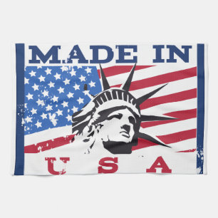 Amerikanische Logo-Reiseplakat Handtuch