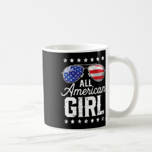 Amerikanische Mädchen 4. Juli Familie Matching Sun Kaffeetasse