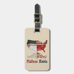 Amerikanische maltesische gepäckanhänger