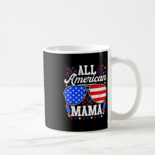 Amerikanische Mama 4. Juli Sonnenbrille Familie Kaffeetasse