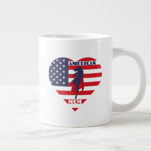 Amerikanische Mama, Muttertag Jumbo-Tasse